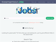 Tablet Screenshot of bluespringsmissouri.jobs